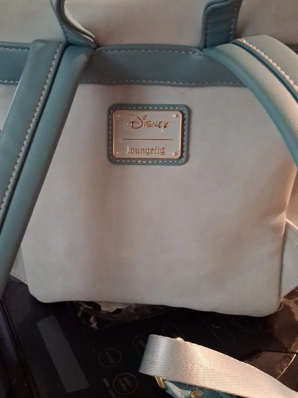 Baby Blue Loungefly Stitch Cartoon Embroidered Backpack - Casual Everyday Bag